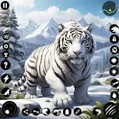 Скачать взломанную Arctic White Tiger Family Sim  [МОД Unlocked] - стабильная версия apk на Андроид