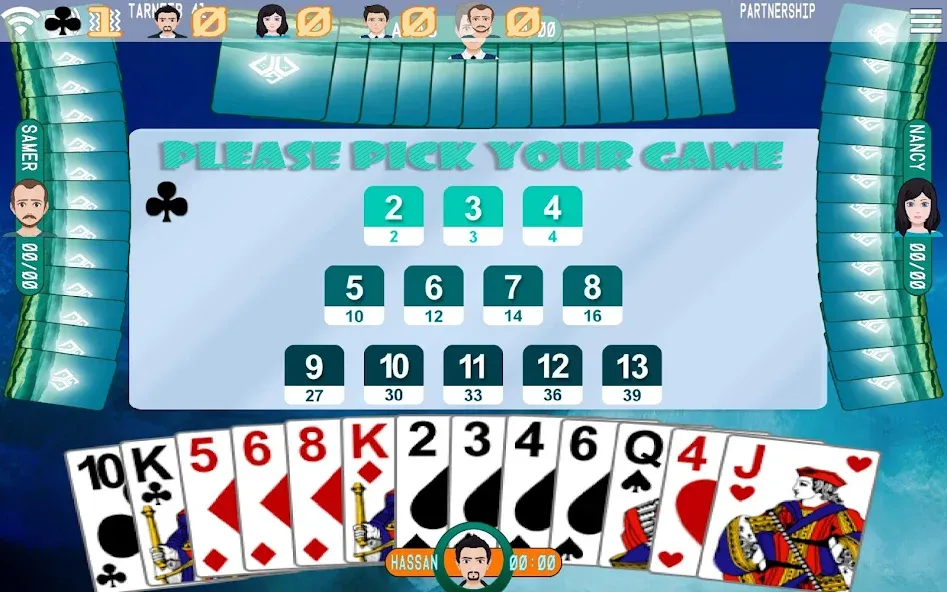 Golden Card Games Tarneeb Trix (Голден Кард Геймс Тарниб Трикс)  [МОД Бесконечные деньги] Screenshot 4