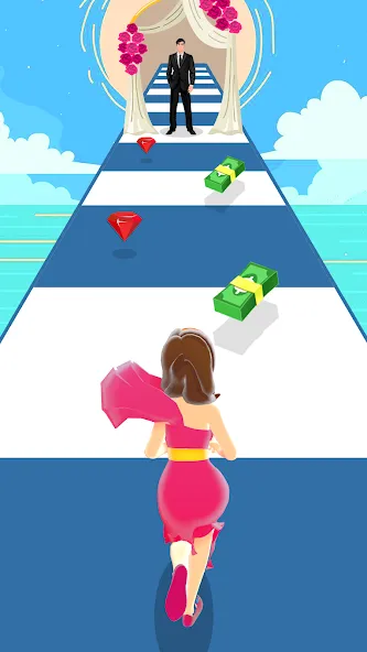 Girl Run 3D - Fun Running Game (девушка бежит)  [МОД Меню] Screenshot 4