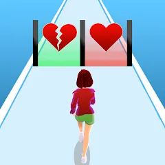 Скачать взломанную Girl Run 3D - Fun Running Game (девушка бежит)  [МОД Меню] - последняя версия apk на Андроид