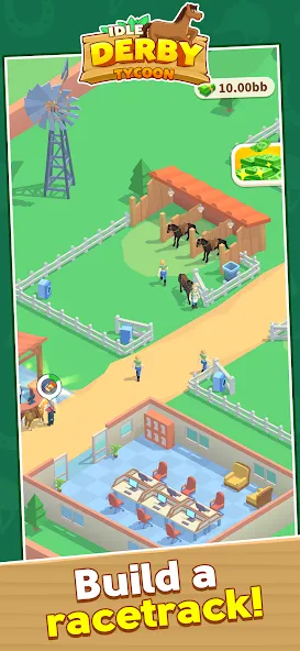 Idle Derby Tycoon (Айдл Дерби Тайкун)  [МОД Все открыто] Screenshot 1