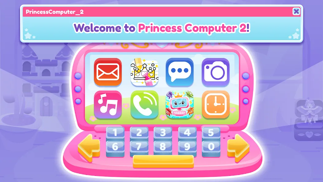 Princess Computer 2 Girl Games  [МОД Все открыто] Screenshot 1