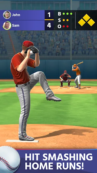 Baseball: Home Run Sports Game (Бейсбол)  [МОД Меню] Screenshot 2