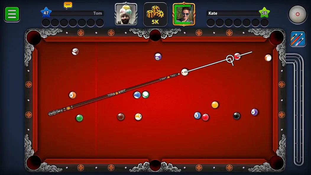 8 Ball Pool (Шаровый Бильярд)  [МОД Много монет] Screenshot 2