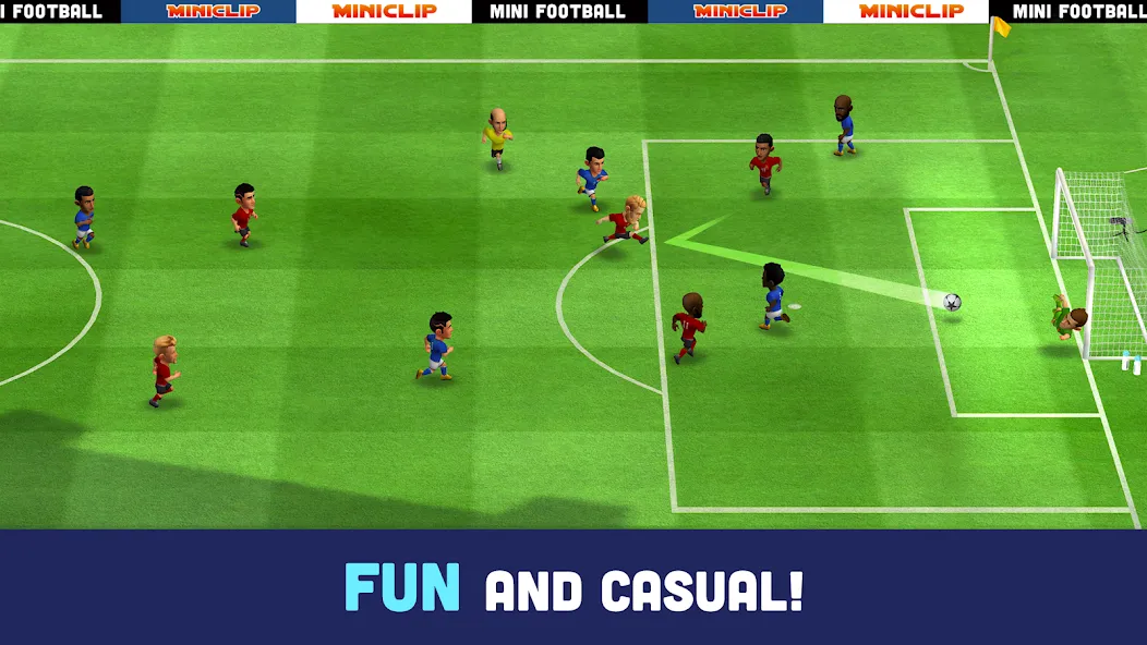 Mini Football - Mobile Soccer (Мини Футбол)  [МОД Бесконечные деньги] Screenshot 2