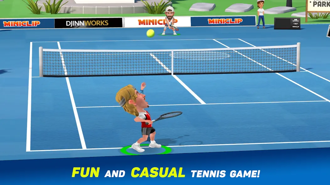 Mini Tennis: Perfect Smash (Мини Теннис)  [МОД Бесконечные монеты] Screenshot 1