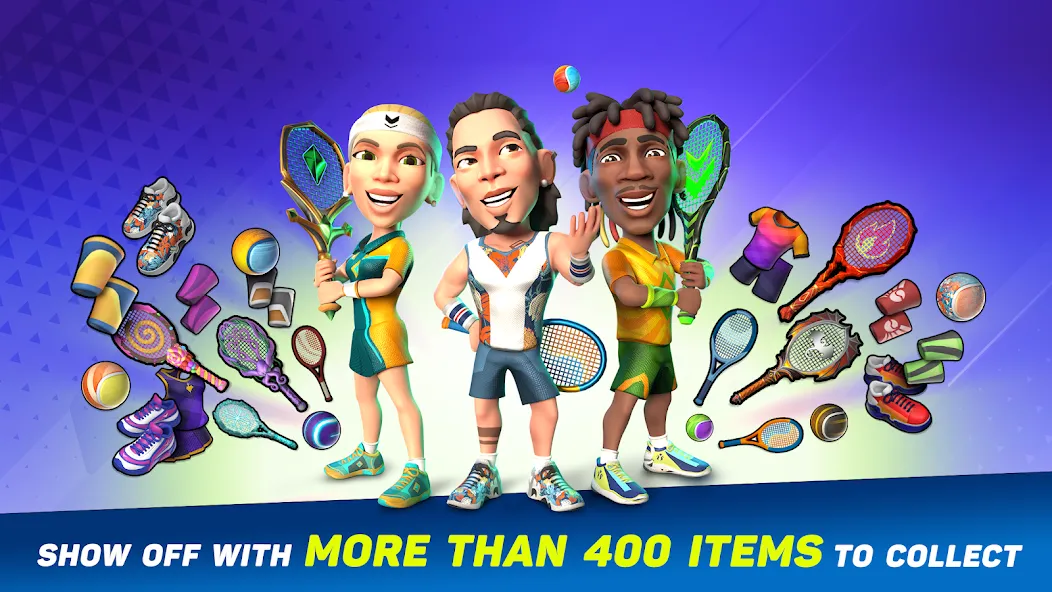 Mini Tennis: Perfect Smash (Мини Теннис)  [МОД Бесконечные монеты] Screenshot 5