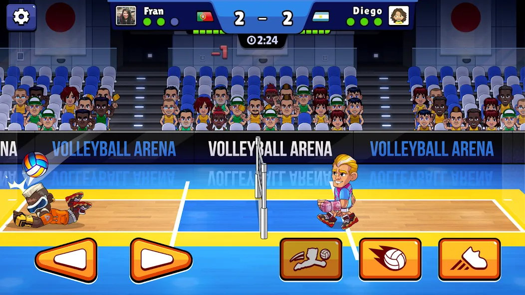 Volleyball Arena: Spike Hard (Волейбольная арена)  [МОД Все открыто] Screenshot 1