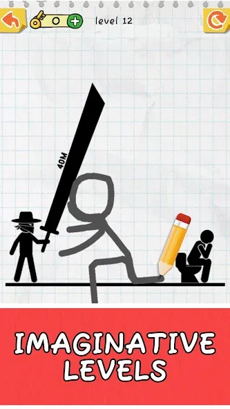 Draw 2 Save: Stickman Puzzle (Дроу 2 Сэйв)  [МОД Меню] Screenshot 1