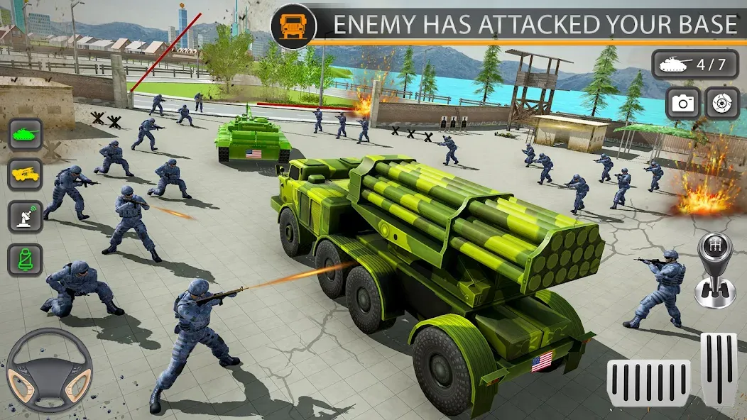 Army Transport Military Games  [МОД Бесконечные монеты] Screenshot 1