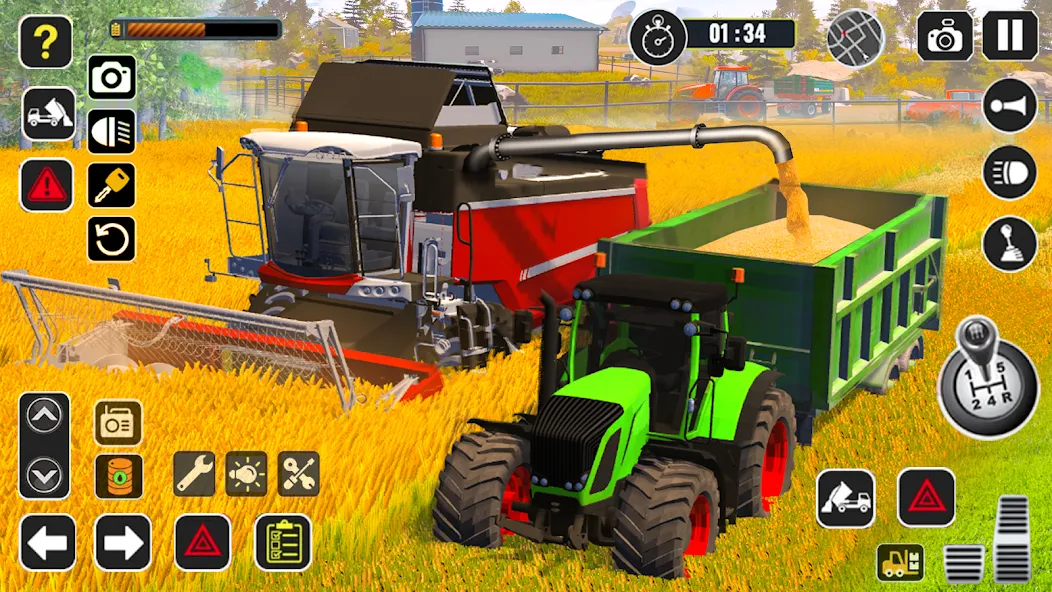 Tractor Farming Game Harvester  [МОД Меню] Screenshot 5