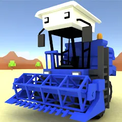 Взлом Blocky Farm Racing & Simulator  [МОД Много денег] - последняя версия apk на Андроид