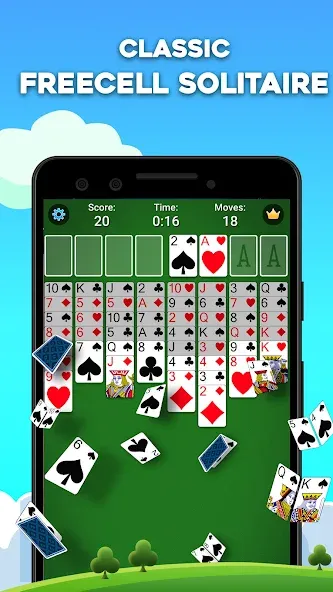 FreeCell Solitaire: Card Games (Фрицелл пасьянс)  [МОД Бесконечные деньги] Screenshot 1