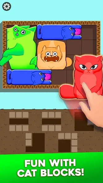 Block Puzzle Cats (Блок Пазл Кошки)  [МОД Unlocked] Screenshot 1