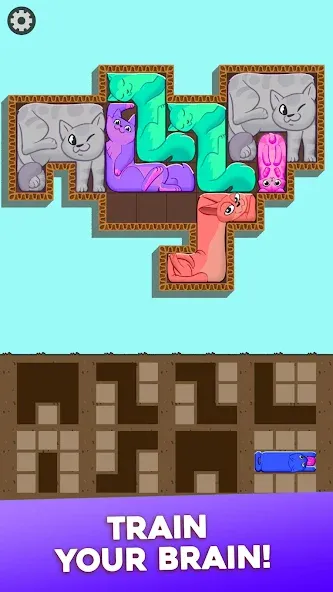 Block Puzzle Cats (Блок Пазл Кошки)  [МОД Unlocked] Screenshot 4