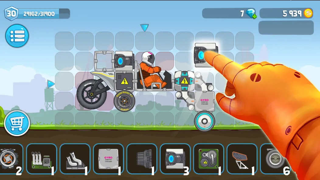 Rovercraft:Race Your Space Car (Роверкрафт)  [МОД Много денег] Screenshot 2