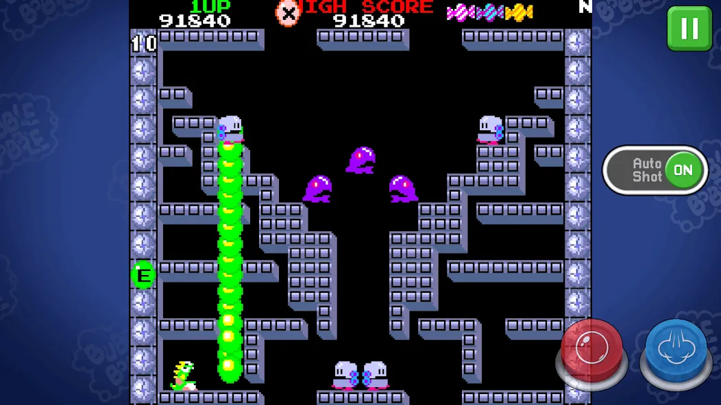 BUBBLE BOBBLE classic (БАБЛ БОББЛ классика)  [МОД Menu] Screenshot 2