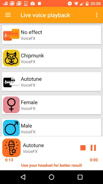 VoiceFX - Voice Changer with v  [МОД Unlimited Money] Screenshot 5