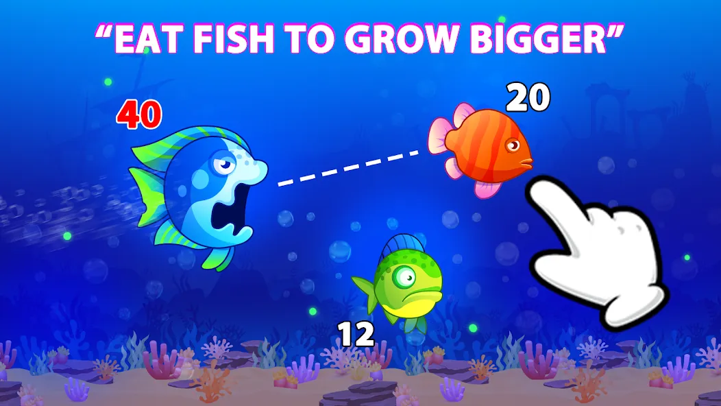 Eat Fish.IO : Fish Battle  [МОД Бесконечные деньги] Screenshot 1