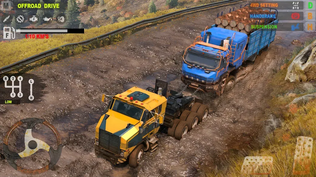 Offroad Mudrunner Games 3D  [МОД Бесконечные деньги] Screenshot 1