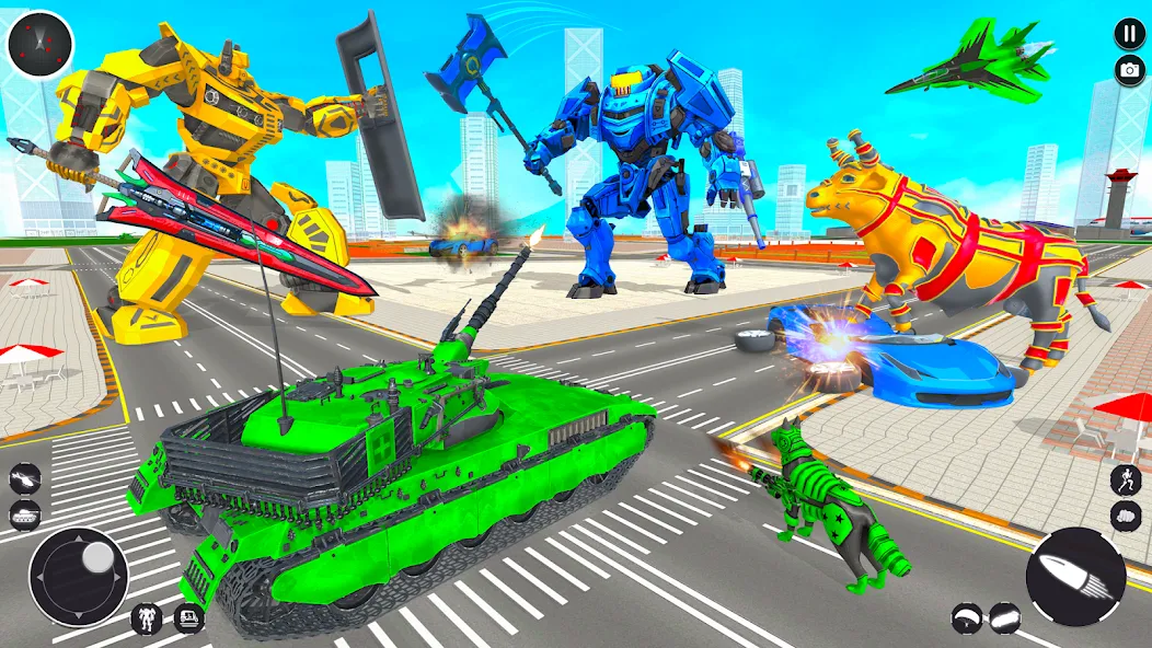 Tank Robot Game Army Games (армейский танк робот трансформационная игра)  [МОД Unlimited Money] Screenshot 4