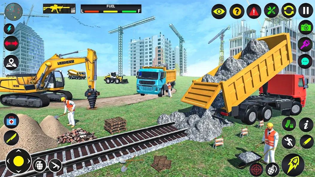 Excavator Simulator Crane Game (Экскаватор Симулятор Кран Игра)  [МОД Много монет] Screenshot 1