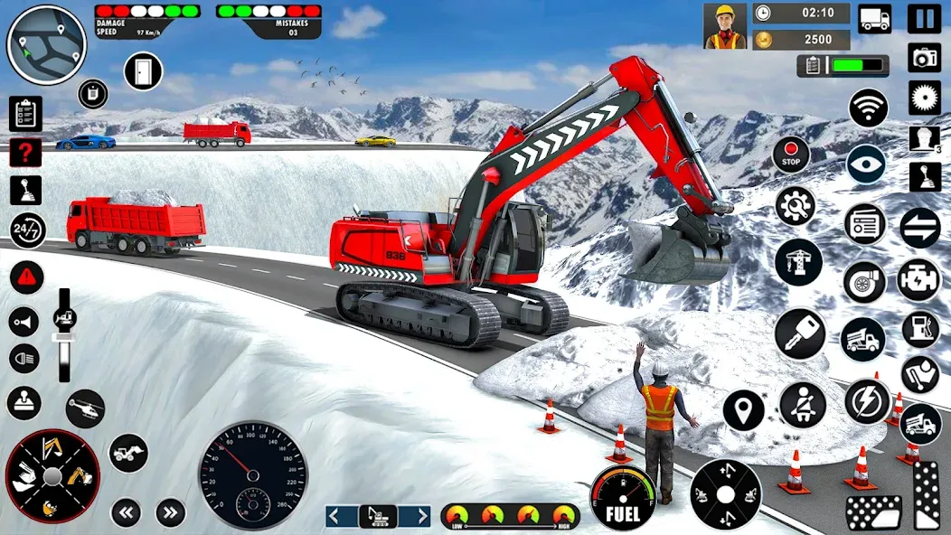 Excavator Simulator Crane Game (Экскаватор Симулятор Кран Игра)  [МОД Много монет] Screenshot 2