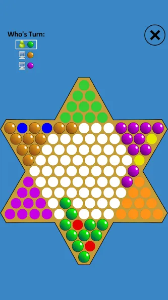 Chinese Checkers Touch (Китайские шашки Тач)  [МОД Все открыто] Screenshot 2