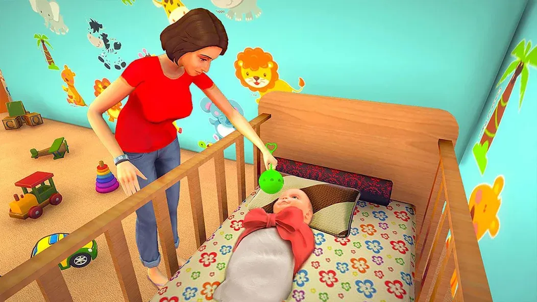 Virtual Pregnant Mom Baby Care (Виртуальная беременная мама Уход за младенцем)  [МОД Бесконечные монеты] Screenshot 4