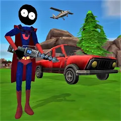 Скачать взломанную Stick Superhero  [МОД Бесконечные монеты] - стабильная версия apk на Андроид