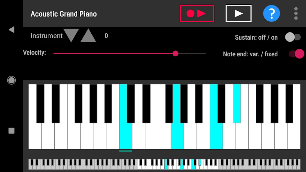 Simple piano with recorder (Симпл пиано с рекордером)  [МОД Много монет] Screenshot 1