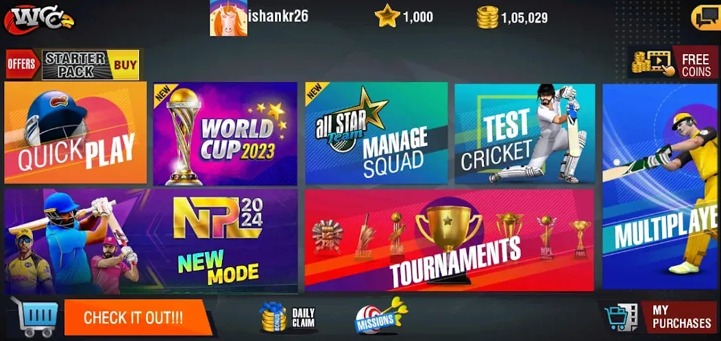 World Cricket Championship 2 (Ворлд Крикет Чемпионшип 2)  [МОД Бесконечные монеты] Screenshot 5