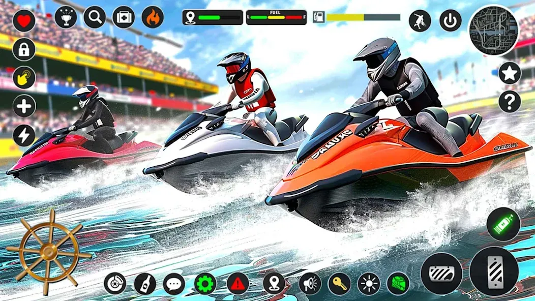 Jetski Boat Racing: Boat Games (Джетски Гонки на лодках)  [МОД Бесконечные монеты] Screenshot 5