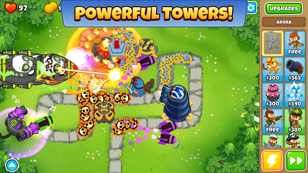 Bloons TD 6 (Блунс ТД 6)  [МОД Меню] Screenshot 2