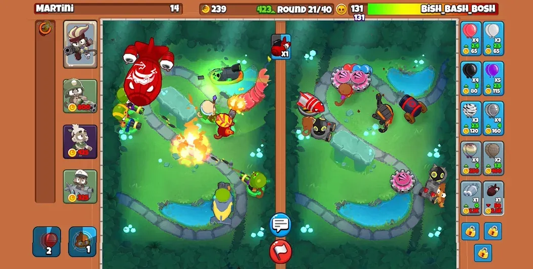 Bloons TD Battles 2 (Блунс ТД Батлс 2)  [МОД Menu] Screenshot 2