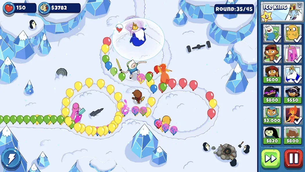 Bloons Adventure Time TD (Блунс Приключения Времени ТД)  [МОД Menu] Screenshot 1