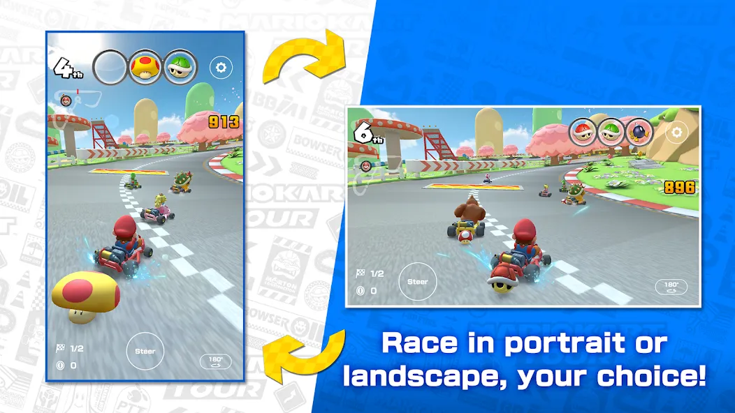 Mario Kart Tour (Марио Карт Тур)  [МОД Бесконечные деньги] Screenshot 3