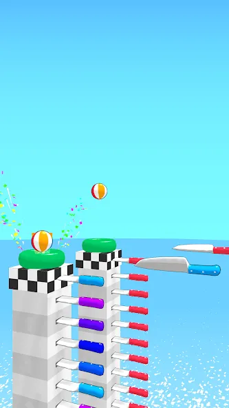 Ball Up: Knife Racing (Болл Ап)  [МОД Бесконечные деньги] Screenshot 4