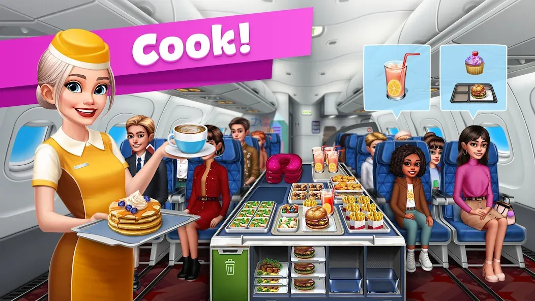 Airplane Chefs - Cooking Game (Эйрплейн Чефз)  [МОД Меню] Screenshot 1