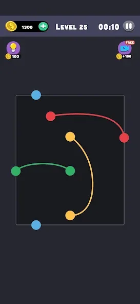 Same Color: Connect Two Dots (Сейм Колор Дот)  [МОД Бесконечные монеты] Screenshot 2