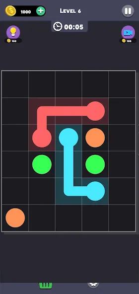 Same Color: Connect Two Dots (Сейм Колор Дот)  [МОД Бесконечные монеты] Screenshot 3