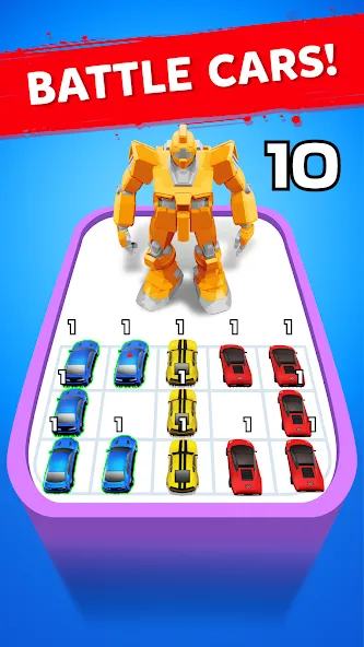 Robot Merge Master: Car Games (Мерж Батл Кар)  [МОД Много денег] Screenshot 2