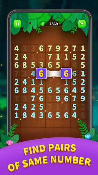 Number Match - Ten Pair Puzzle (Намбер Матч)  [МОД Много монет] Screenshot 1