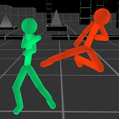 Скачать взломанную Stickman Fighting Neon Warrior  [МОД Mega Pack] - стабильная версия apk на Андроид