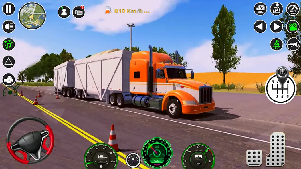 American Cargo City Driving 3D  [МОД Меню] Screenshot 2