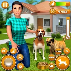 Скачать взлом Pet Dog Family Adventure Games  [МОД Много денег] - полная версия apk на Андроид