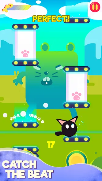 Cringe the Cat - Music Game  [МОД Бесконечные монеты] Screenshot 1