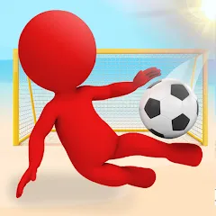 Взломанная Crazy Kick! Fun Football game  [МОД Unlocked] - полная версия apk на Андроид