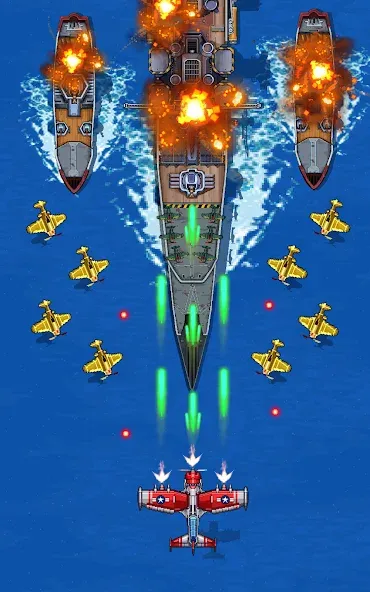 1945 Air Force: Airplane games (тысяча девятьсот сорок пять)  [МОД Unlocked] Screenshot 1