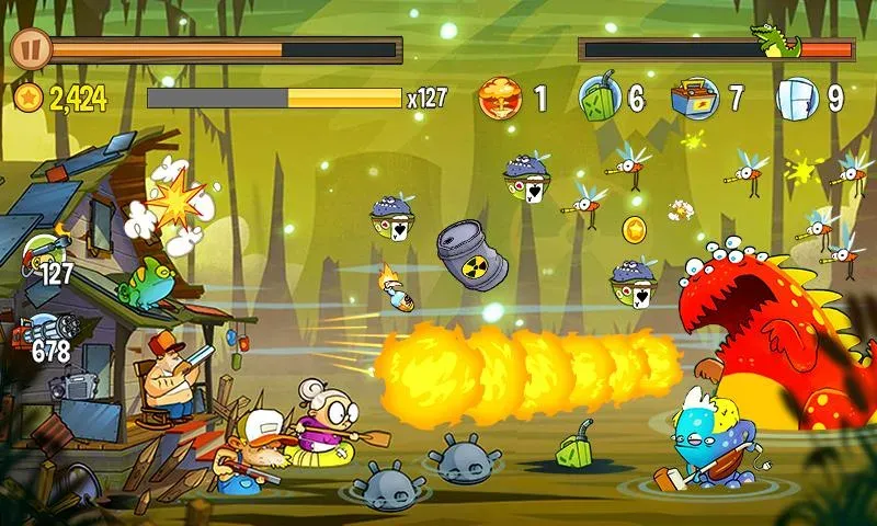 Swamp Attack (Свомп Аттак)  [МОД Бесконечные монеты] Screenshot 5